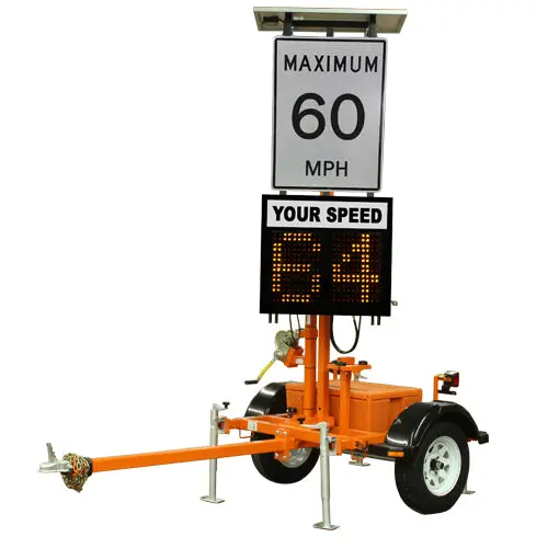 Ver-Mac Sp-710V Trailer-Mounted Speed Display Sign 1