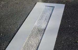 Stencil Stop Bar 10' Aluminum 1