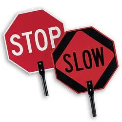 Traffic Paddle Stop/Slow 1
