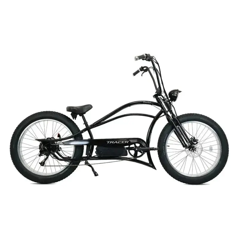 Tracer Tracker Ds7 26" 7 Speed Stretch E-Bike With Classic Dual Springer Fork - 800 Watt, 48V 1