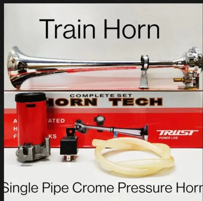 Train Single Pipe Chrome Pressure Horn 1