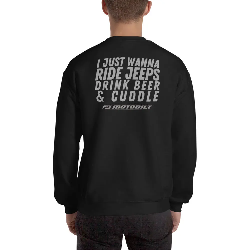 Motobilt Drink Beer And Cuddle Sweatshirt 1