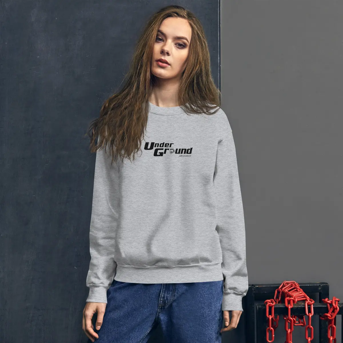 Motobilt Underground Ladies Sweatshirt 1