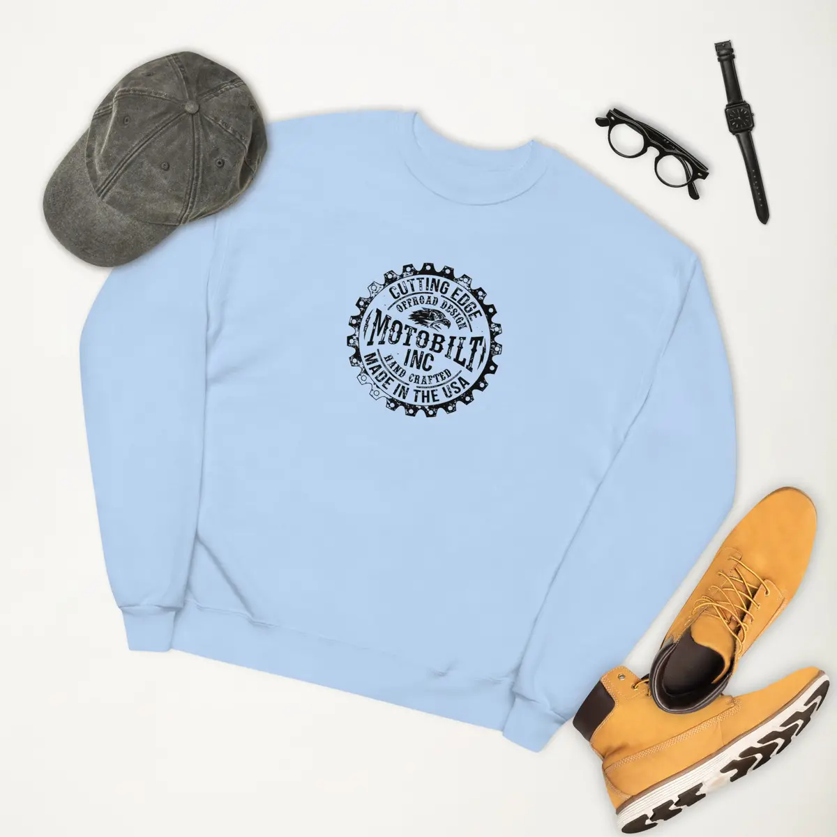 Soft, heavyweight fleece sweatshirt by Motobilt Gear - Image 3
