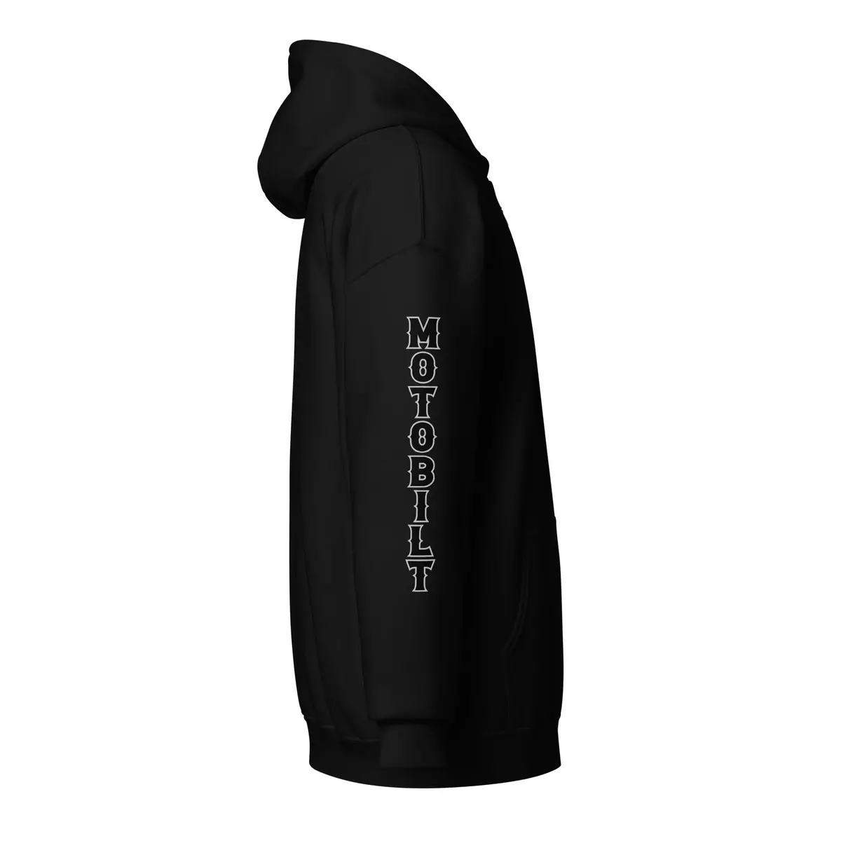 Motobilt Full Zip Fleece Hoodie - Sleeve Style 1
