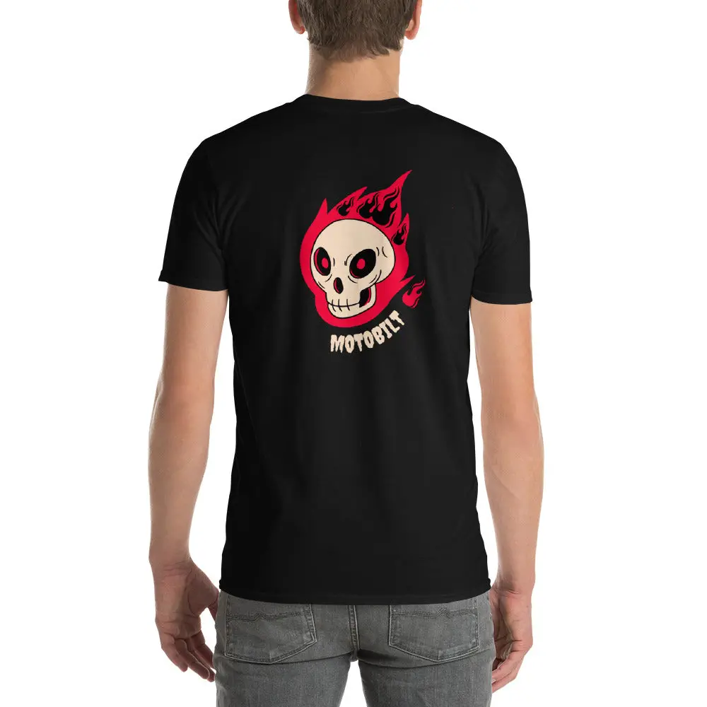 Motobilt Skulls On Fire Short-Sleeve T-Shirt 1