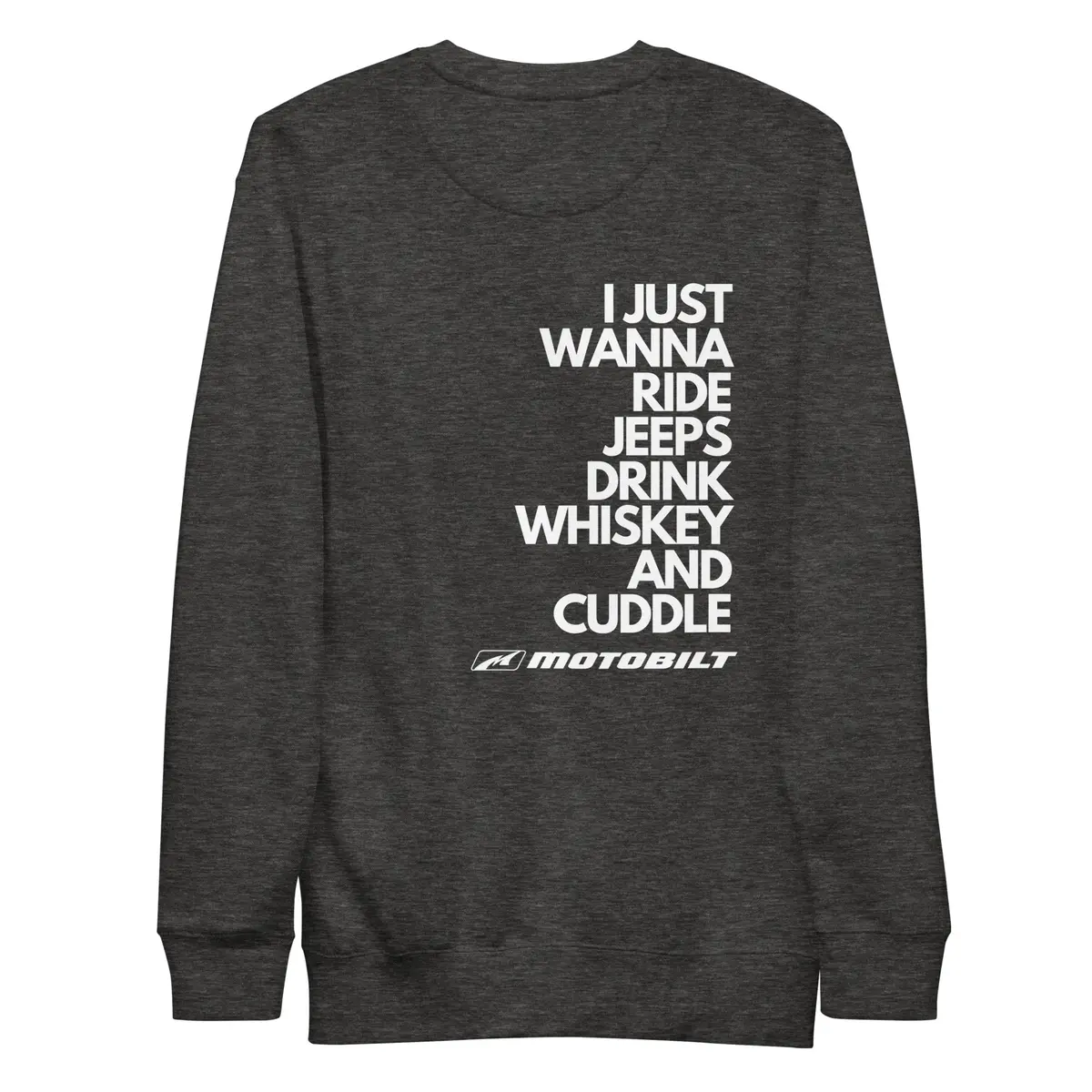 Premium Sweatshirt Featuring Jeep, Whiskey & Cuddle Theme - Image 6