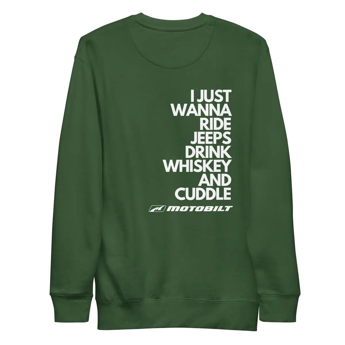 Premium Sweatshirt Featuring Jeep, Whiskey & Cuddle Theme - Image 10