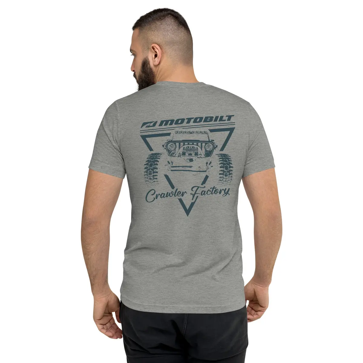 Motobilt Crawler Factory Tri-Blend Monotone T-Shirt - Image 11