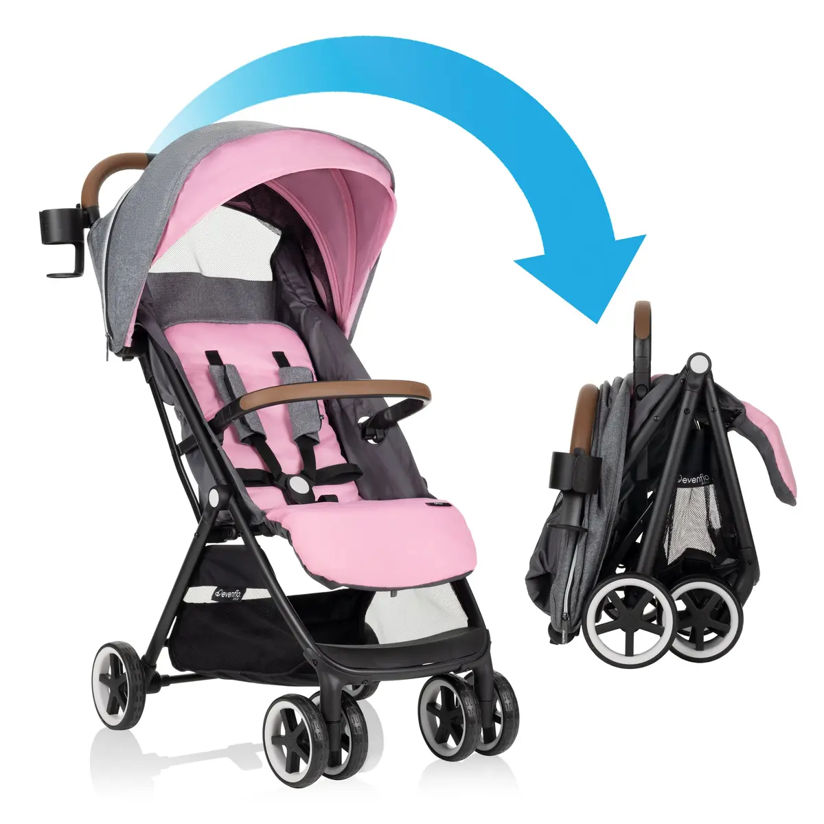 Gold Otto Compact-Fold Travel Stroller 1