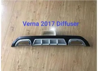 Sporty Abs Rear Diffuser For Hyundai Verna 2017-2020 1