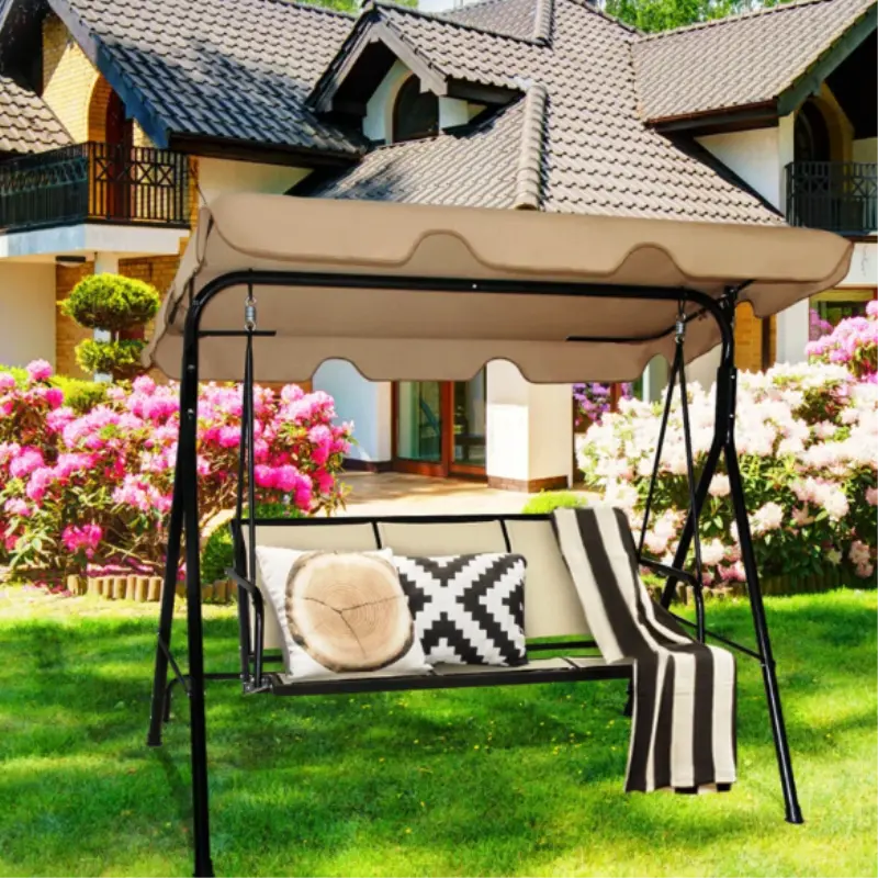 Steel Frame 3 Person Patio Swing 1