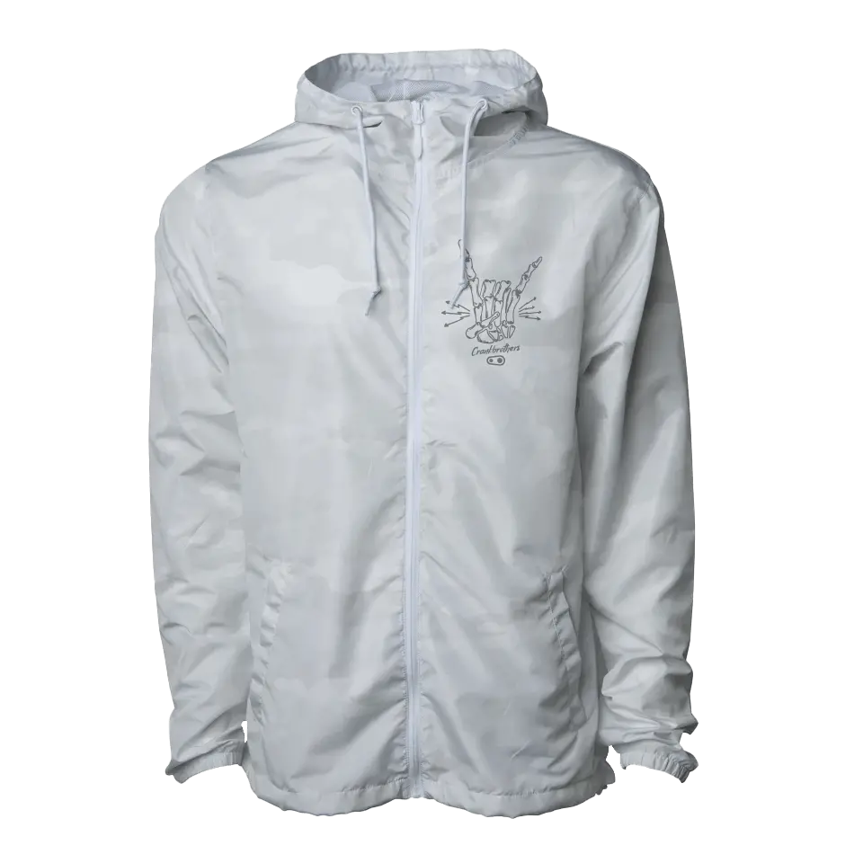White Camo Windbreaker - Rock N' Roll 1