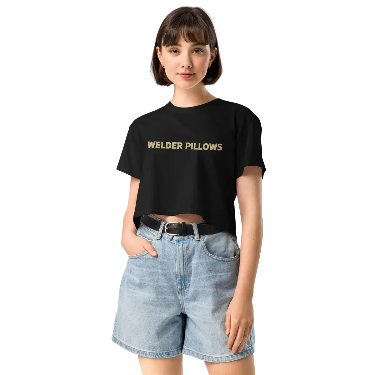 Motobilt Inky "Welder Pillows" Crop Top 1