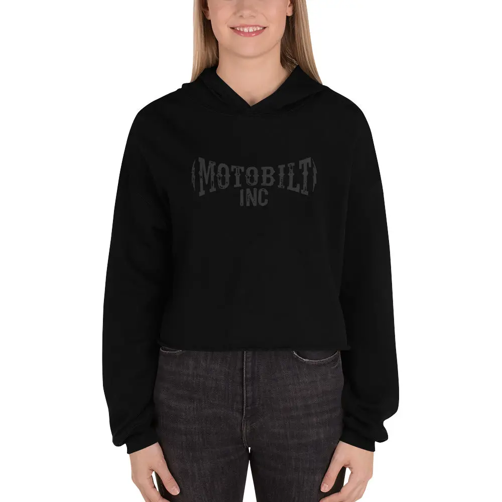 Motobilt Crop Hoodie - Lightning Bolts 1