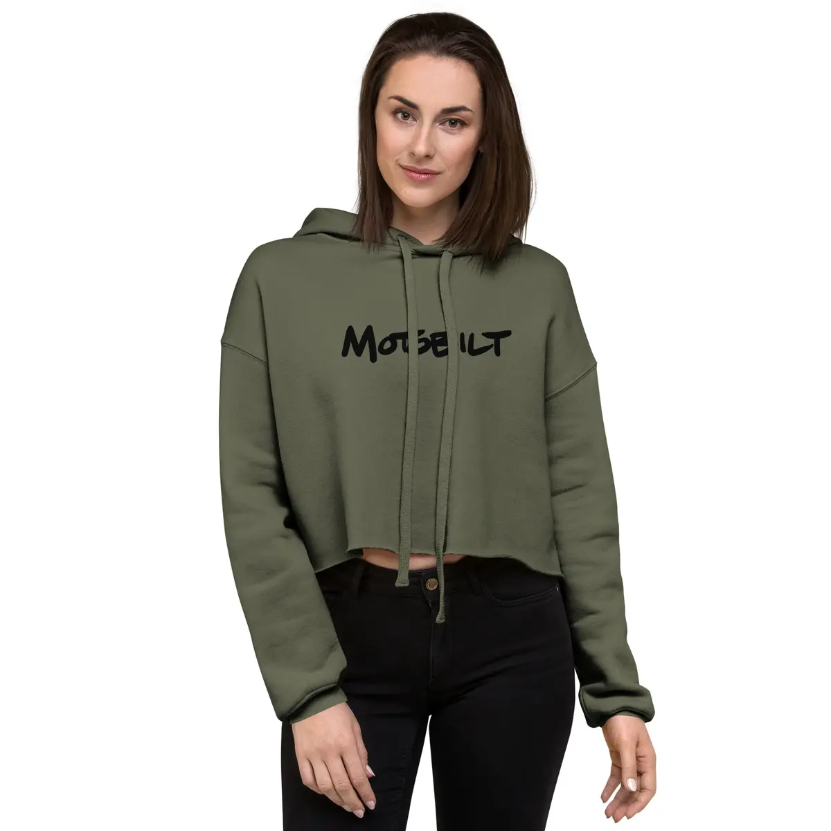 Motobilt Handwritten Crop Hoodie 1