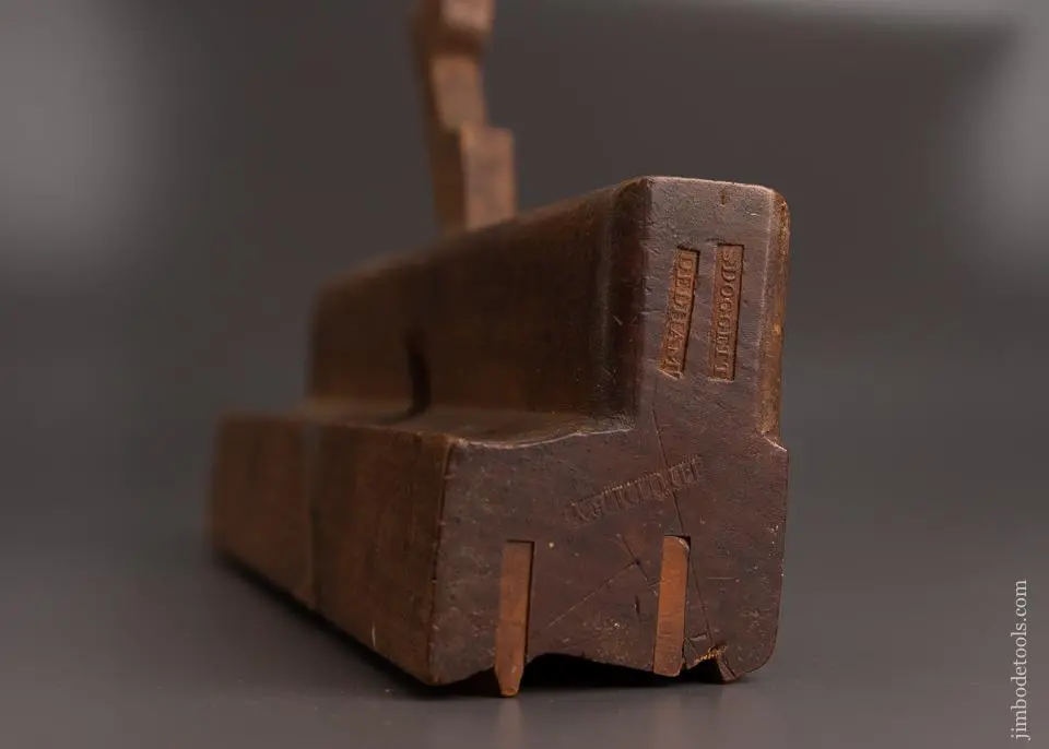 Extra-Fine! Ten Inch Yellow Birch Complex Molding Plane By Samuel Doggett, Dedham, Massachusetts Circa 1775-1820S * Excelsior 59661 1