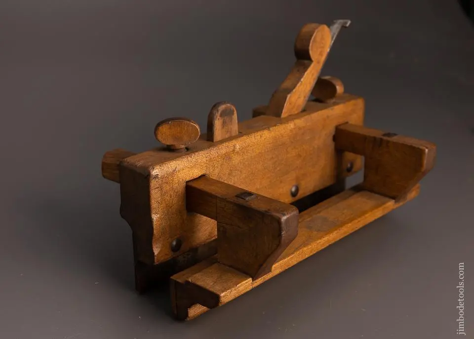 Fine Jo Fuller In Providence Yellow Birch 18Th Century Plow Plane - Excelsior 99224 1