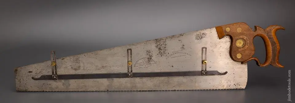 Fantastic Disston No. 7 Gauge Saw Near Mint With Label - Excelsior 99329 - As Of July 16 1
