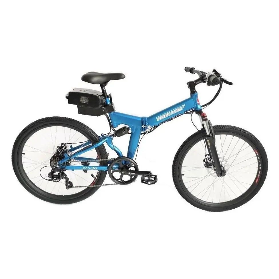 X-Treme  Xc-36 Electric Folding Mountain Bike - 350 Watt, 36V 1