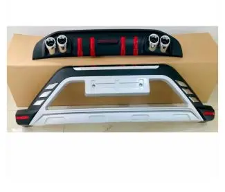 Mahindra Xuv 300 Front And Rear Bumper Guard Protector In High Quality Abs Material 1