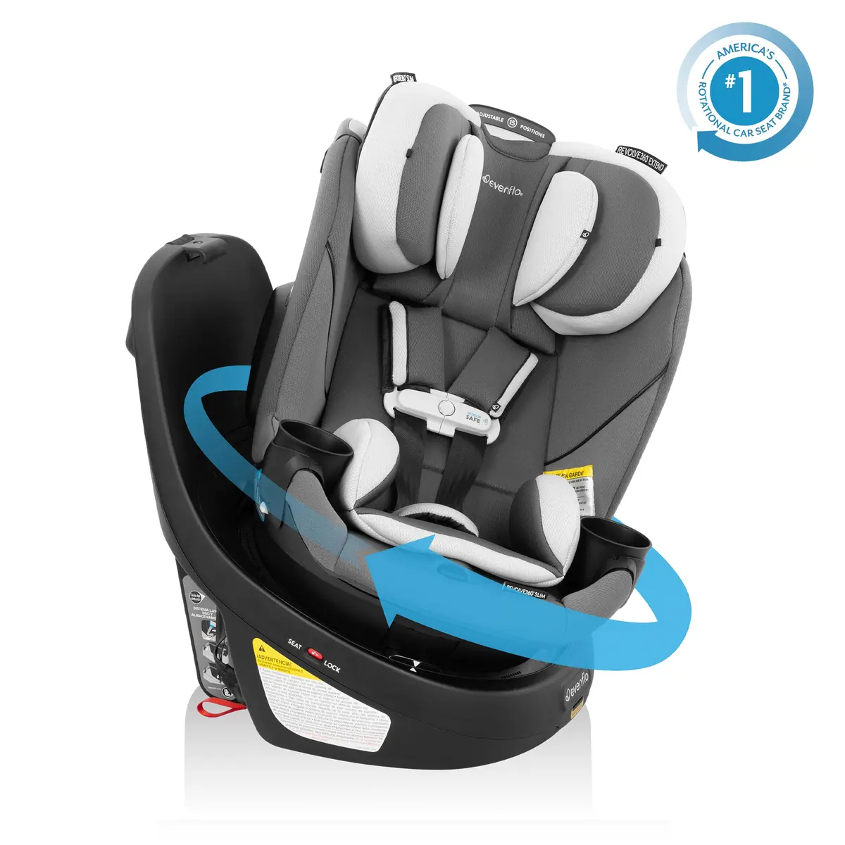 Revolve360 Slim 2-In-1 Rotating Car Seat With Sensorsafe 3