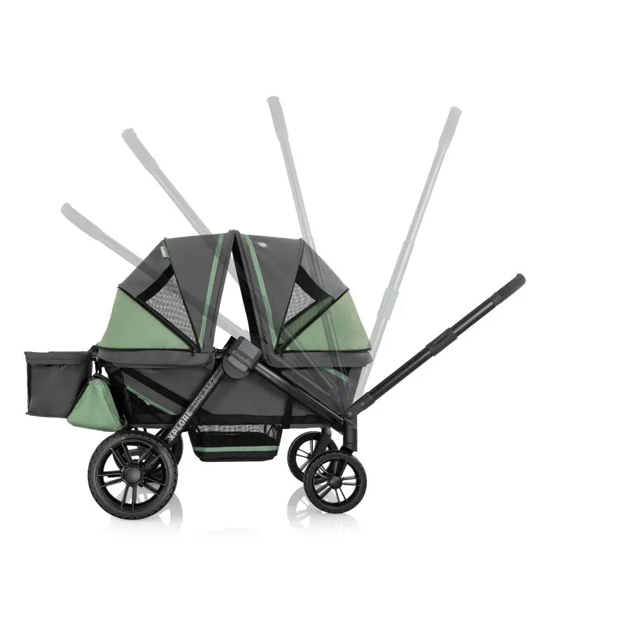 Pivot Xplore Dreamz All-Terrain Stroller Wagon With Bassinet Insert Support 1