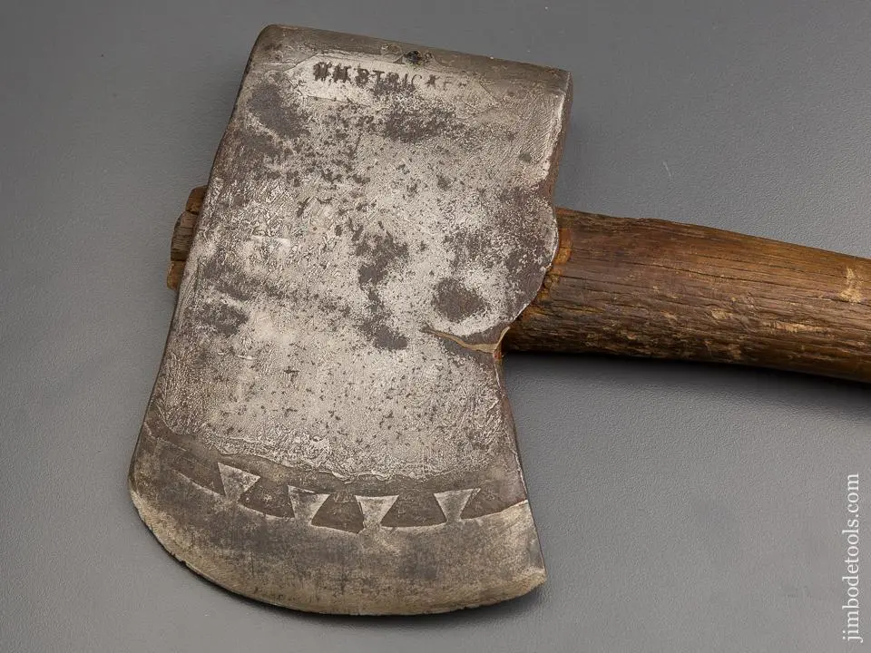 Jaw Dropping! Etched H. H. Stricker Presentation Axe * 78970U 1