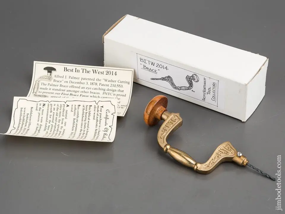 Pntc 2014 Best In The West Miniature 5 /14 Inch Palm Brace Favor In Original Box -- 80724 1