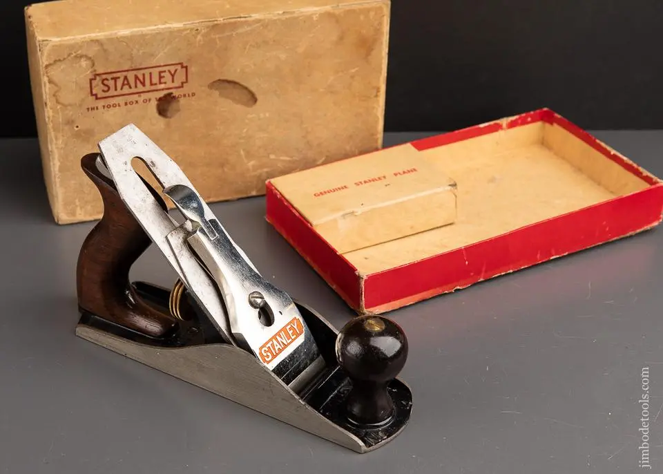 Stanley No. 4 Smooth Plane Type 16 Circa 1933-41 Mint In Rare Original Display Box * 91895 1