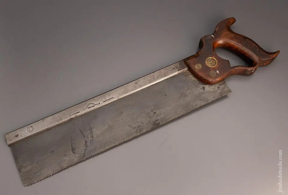 Early Disston & (One Son) 14 Inch Carcass Saw Just Sharpened -- 97508 1