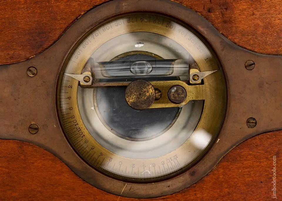 Rare And Near Mint Kern Patent Inclinometer Level Jan. 3, 1905 - 97618 - As Of Apr 10 2