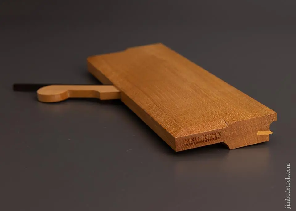 Mint & Unused Red Rose Beech 1/8 Inch Side Bead Moulding Plane - 97623 1