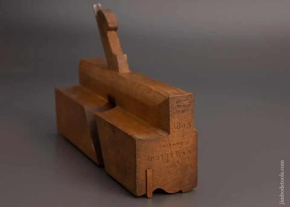 “P. Chapin Maker Balto” 1845 Dated Complex Moulding Plane Fine - 97662 1