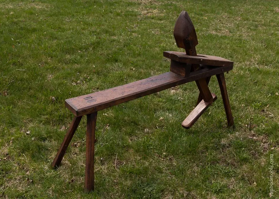 Fabulous Early Fully Functioning Shave Horse Ca. 1875 - 97702 1