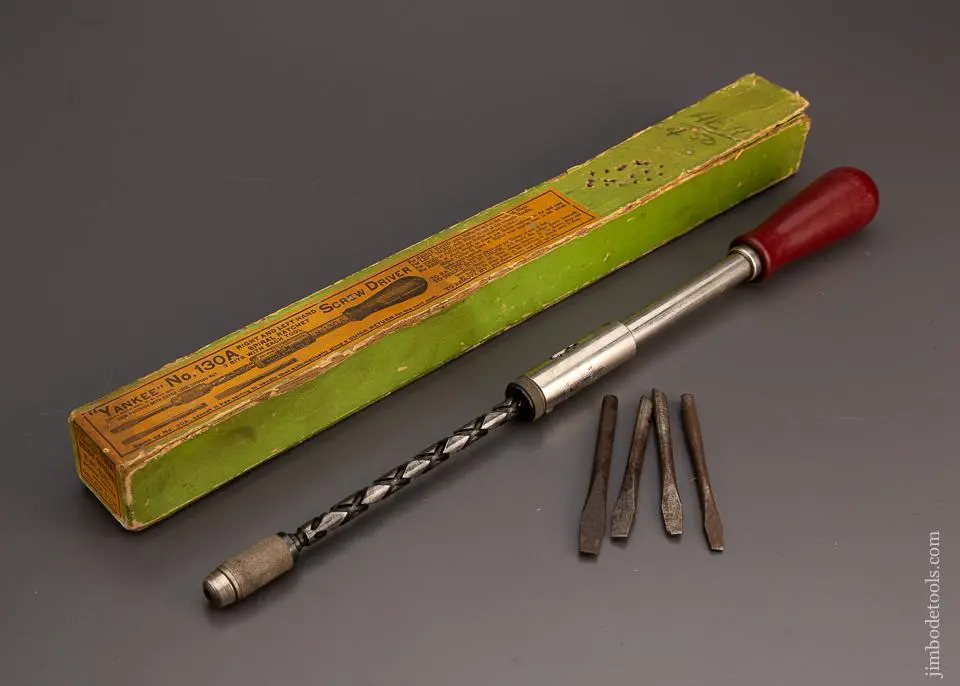 Fine Yankee No. 130A Screwdriver In Original Box With 4 Bits - 97758 1