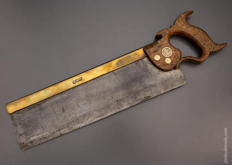 Mathieson 14 Inch Brass Back Carcass Saw - 97779 1