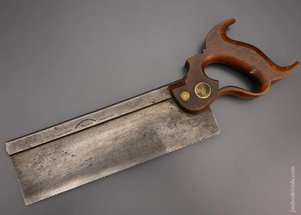 Magnificent Disston 10 Inch Carcass Saw Just Sharpened - 97828 1