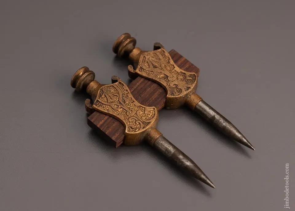 Ornate Brass Stanley Trammel Points 4 Inch - 97854 1