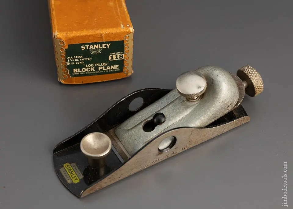 Stanley No. 118 Low Angle Block Plane Mint In Box - 97873 1