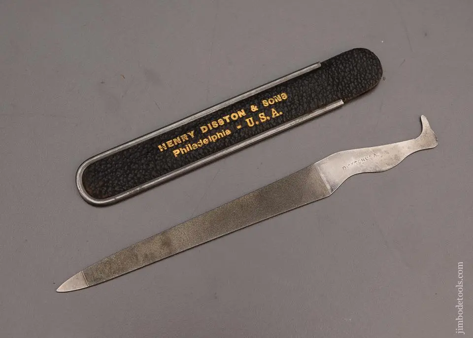 Disston Lady Leg File With Holder 5 3/4 Inches Long - 97877 1