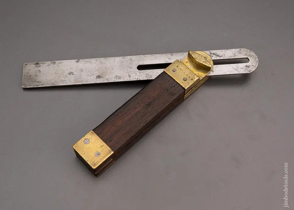 Howard’S Patent 1867 Rosewood Bevel Square By Star Tool Co. 8 Inch Fine - 97878 1
