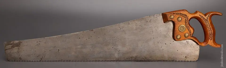 Extra Fine Bay State Saw Mfg. Co. 26 Inch Rip Hand Saw - 97890 1