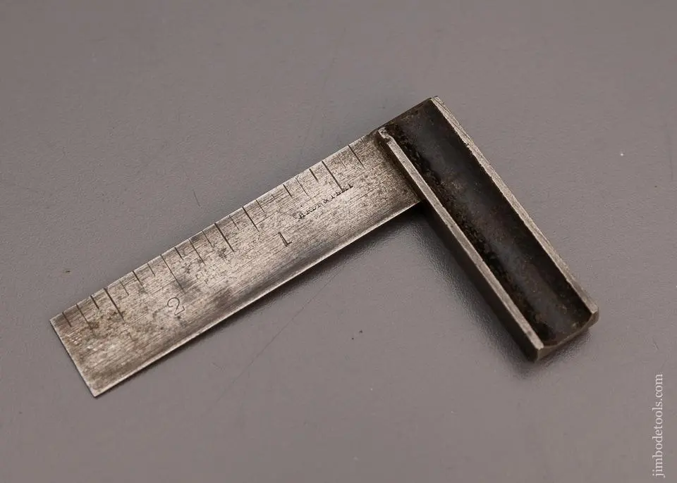 Rare 3 Inch Disston & Morss Try Square - 97902 1