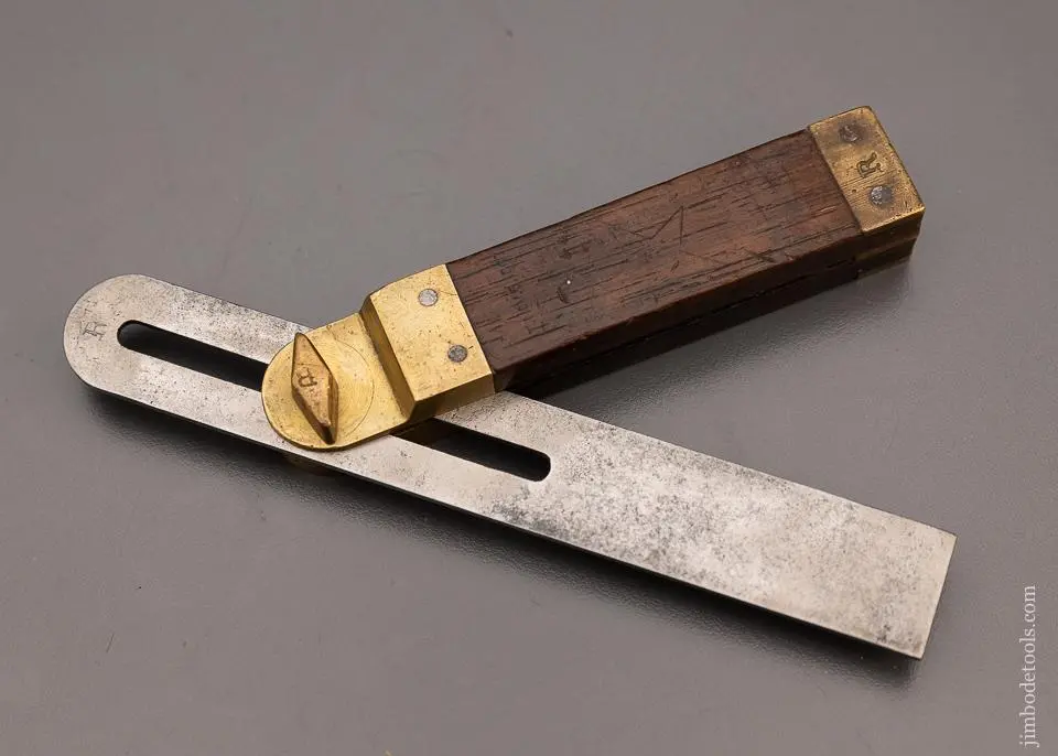 Howard’S Patent 1867 Rosewood Bevel Square By Star Tool Co. 6 Inch Fine - 97906 1