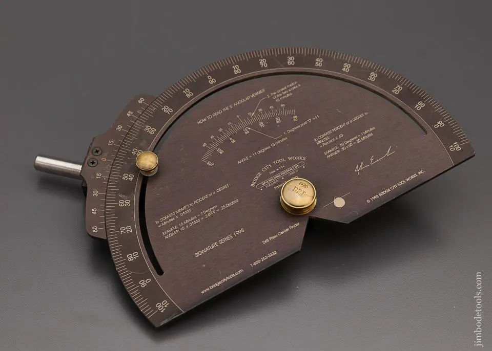Bridge City Tool Works Mp-8 Machine Protractor - 97927 1