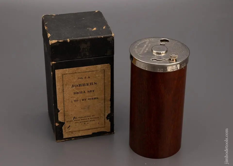 Stunning Morse Twist Drill Mahogany Drill Index Mint In Box! - Excelsior 97943 1