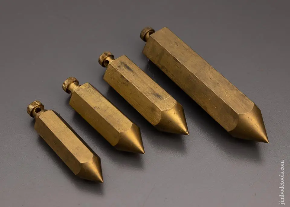 Graduated Set Of 4 Plumb Bobs - 97980 1