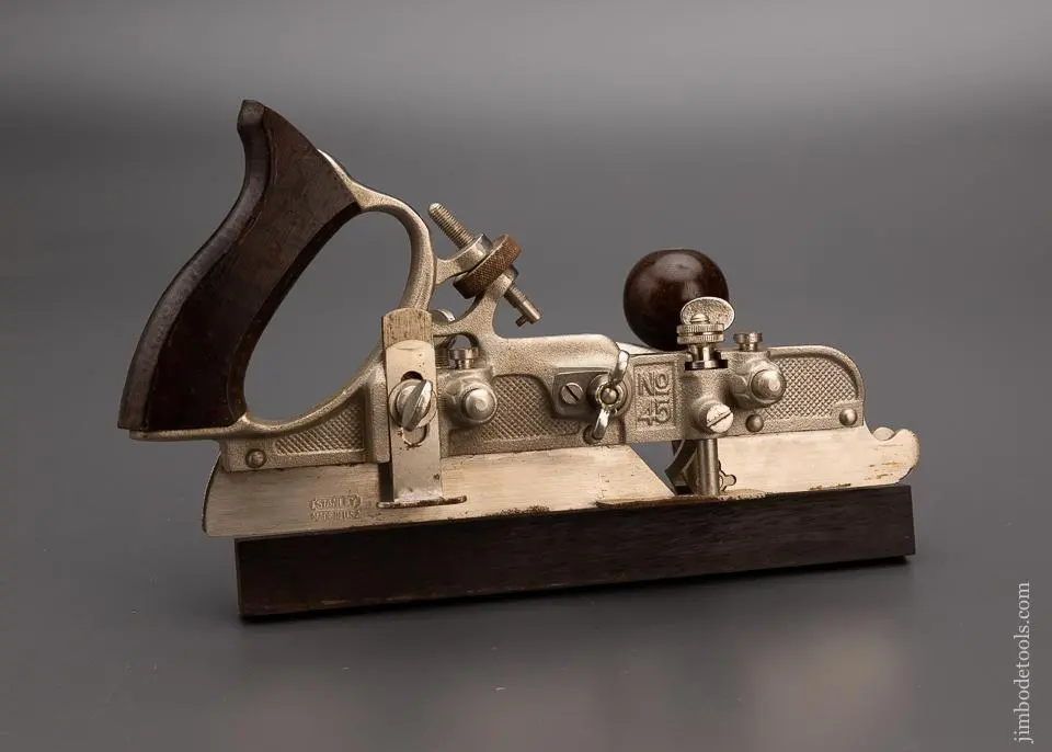Stanley No. 45 Combination Plane 100% Complete In Original Box - 97988 2