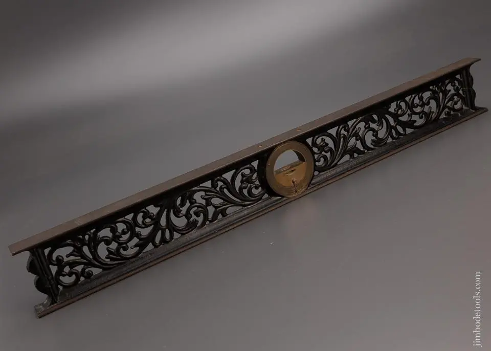 Near Mint Davis 24 Inch Ornate Inclinometer Level - 98008 1